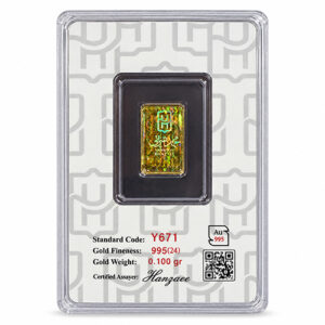 شمش طلا 100 سوت اپال عیار 995(24 عیار)