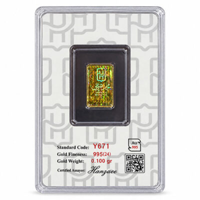 شمش طلا 100 سوت اپال عیار 995(24 عیار)