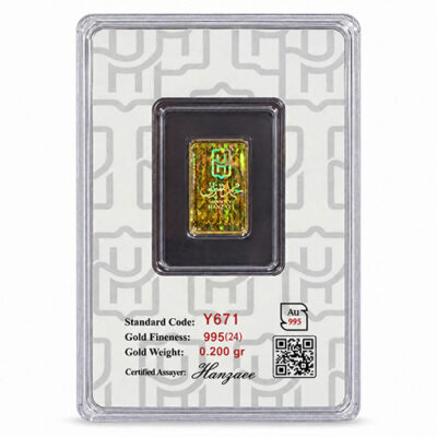 شمش طلا 200 سوت اپال عیار 995(24 عیار)