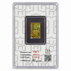شمش طلا 300 سوت عیار 995(24 عیار)