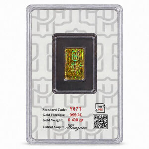 شمش طلا 400 سوت عیار 995(24 عیار)