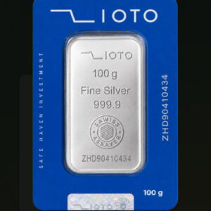 شمش نقره 100 گرمی عیار 999 زیوتو